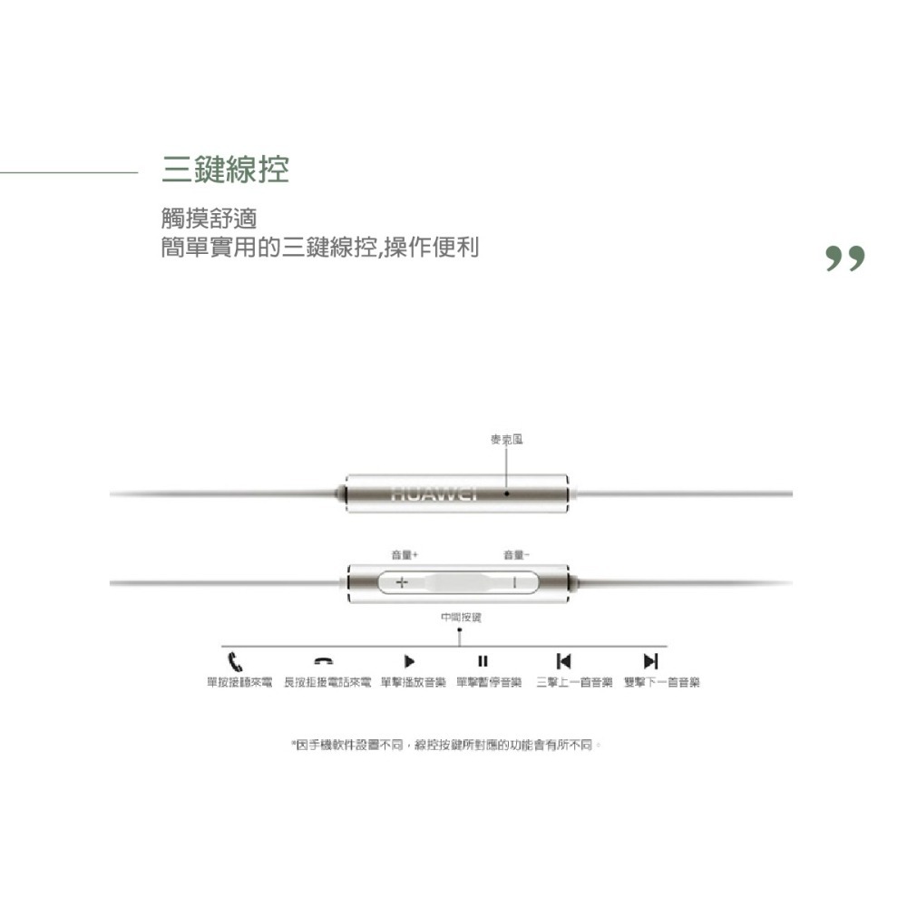 HUAWEI 華為 原廠 新版_全金屬半入耳式耳機 AM116 (盒裝)-細節圖8