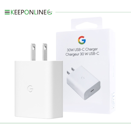 Google 代理商保固 30W USB-C充電器【原廠盒裝】白色