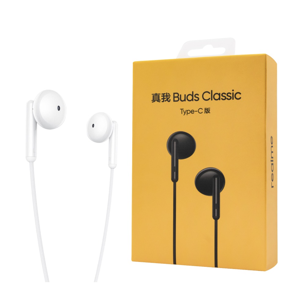 Realme 原廠 Type-C 真我Buds Classic 半入耳式耳機 - 白【RMA2005】盒裝-細節圖2