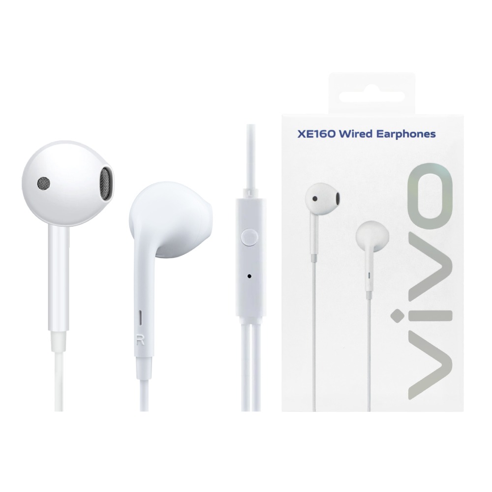 VIVO 原廠 Type-C 半入耳式耳機 一鍵線控 - 白【XE160】盒裝-細節圖2
