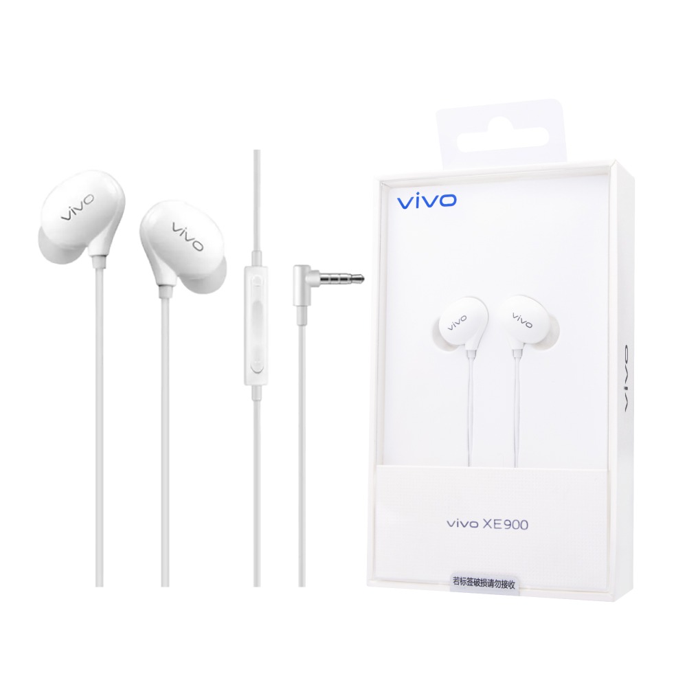 VIVO 原廠 3.5mm L型插頭入耳式耳機 HiFi音質 - 白【XE900】盒裝-細節圖2