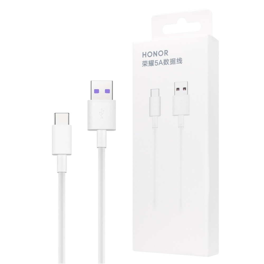 榮耀honor 原廠 USB-A to Type-C 快速充電線 5A - 白【AP71】盒裝-細節圖2