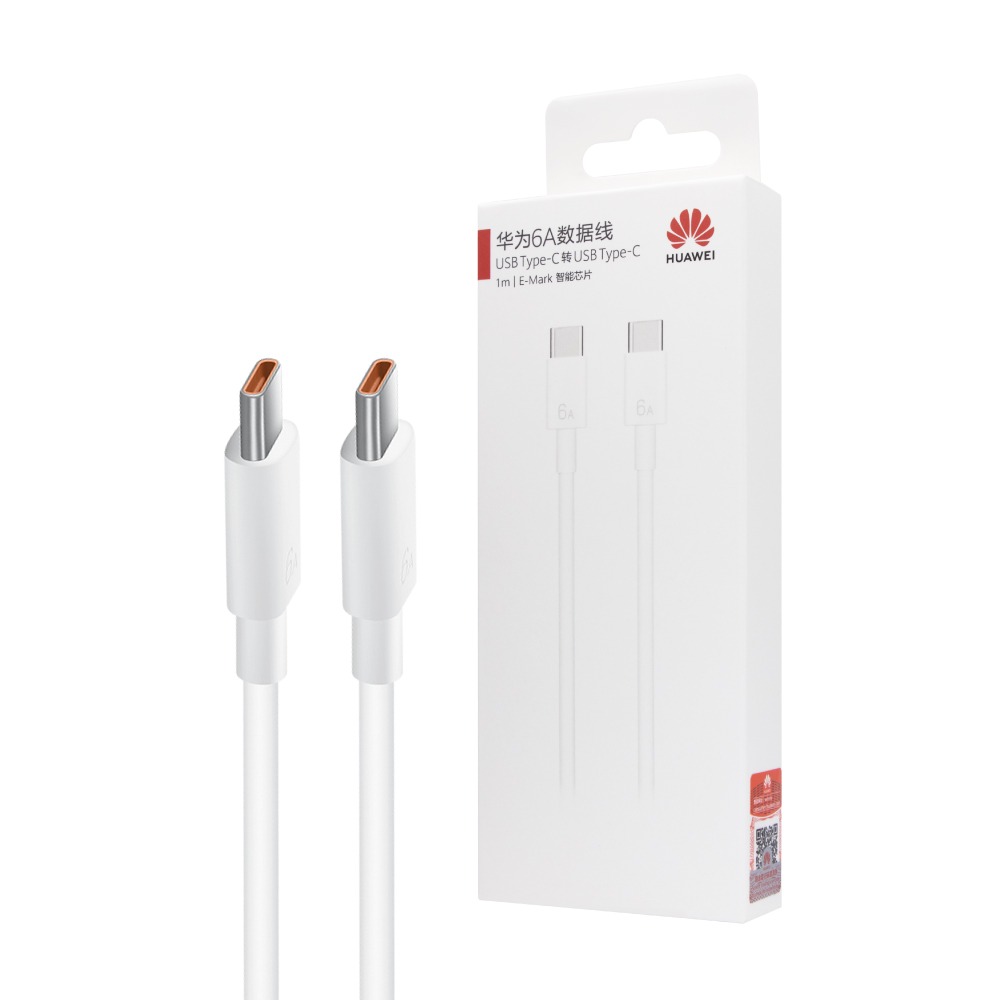 Huawei華為 原廠 6A Type-C to Type-C 超級快充充電線CC801 - 1m【盒裝】-細節圖2