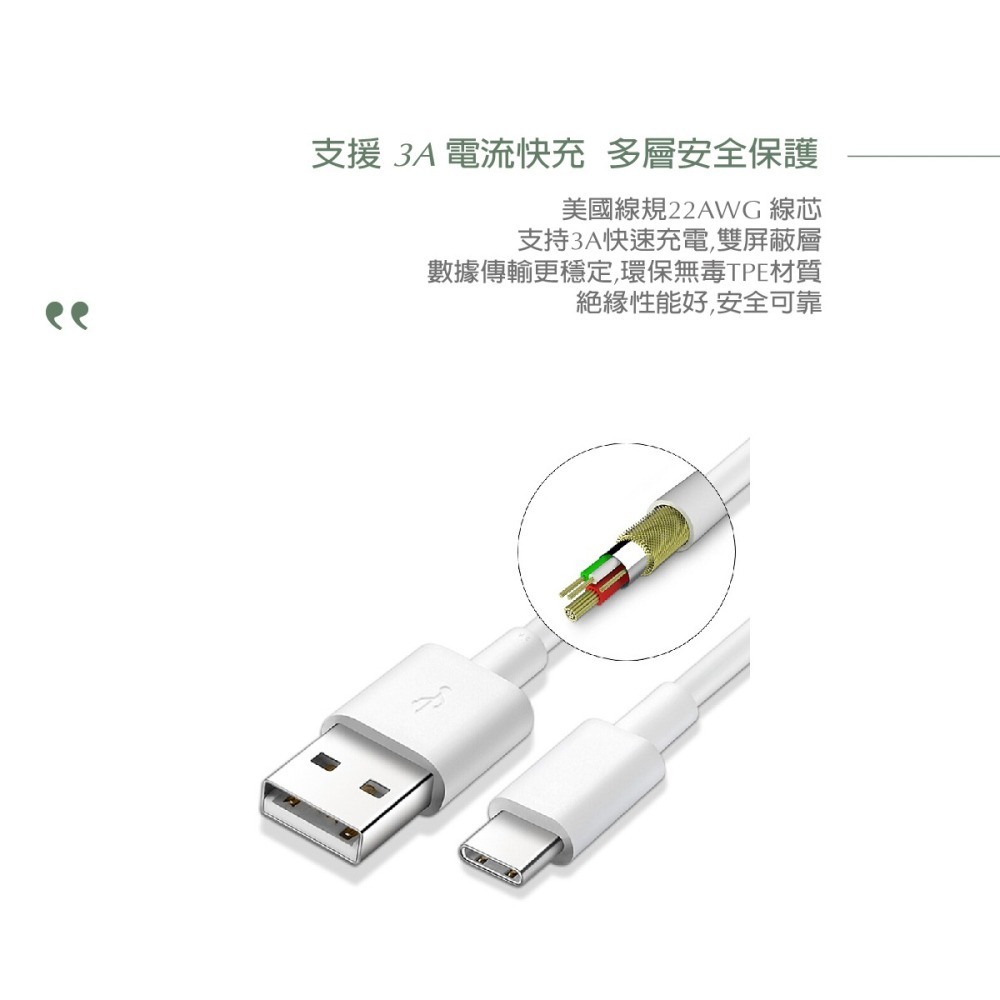 HUAWEI華為 原廠 3A Type C 快充充電傳輸線(密封袋裝)-細節圖9