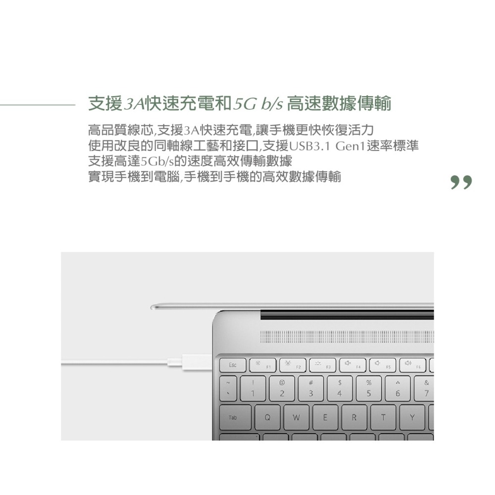 HUAWEI 華為原廠 3A USB-C對USB-C 快充充電傳輸線 (台灣公司貨-盒裝)-細節圖9