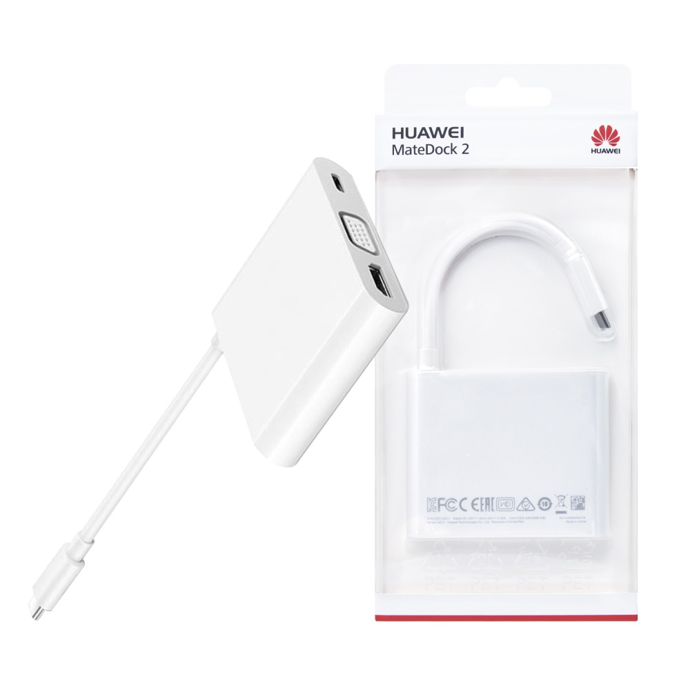 Huawei華為 原廠 MateDock 2 多媒體轉接器AD11 - HDMI/行動工作站【盒裝】-細節圖2