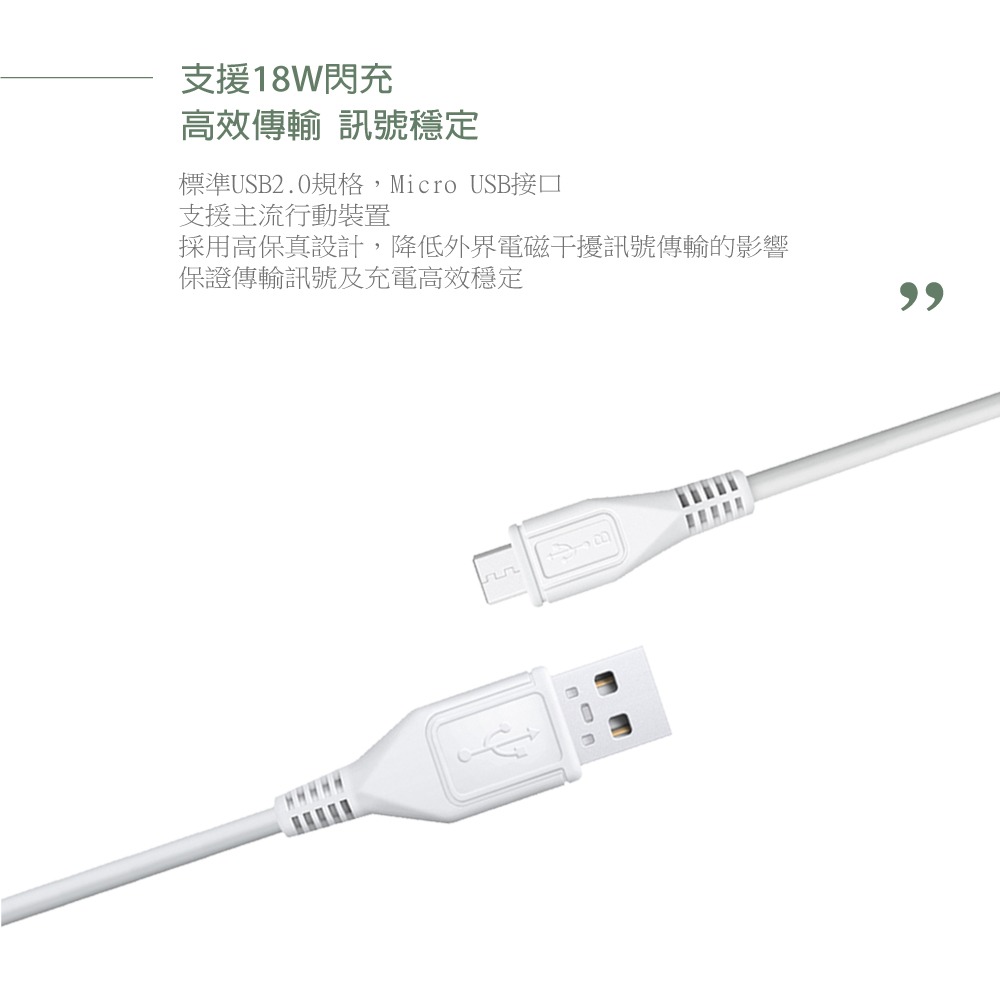 VIVO 原廠 2A 閃充充電線 Micro USB_Max 18W (9V/2A)【密封袋裝】-細節圖6