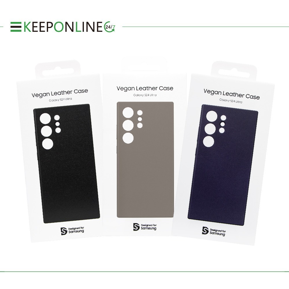 Samsung三星 原廠盒裝 純素皮革保護殼 for S24 Ultra / S24+ / S24 5G (公司貨)-細節圖2