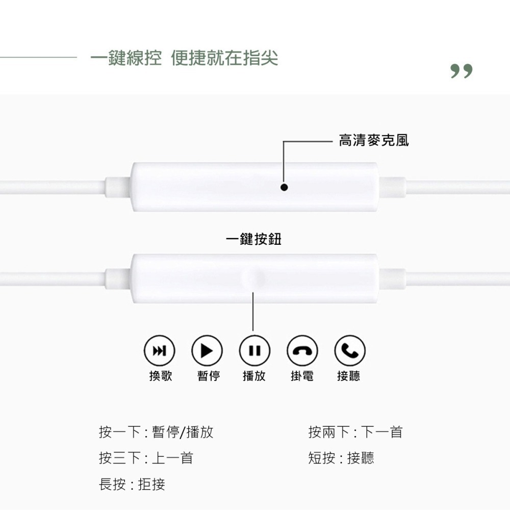 OPPO Type C 半入耳式耳機-MH166 for Find / Reno系列 (原廠盒裝)-細節圖9