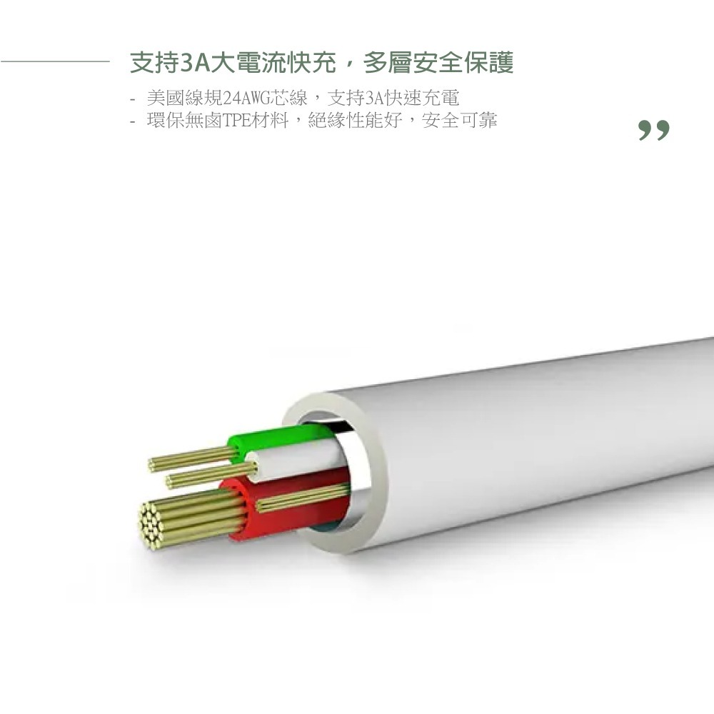 榮耀honor 原廠 USB-A to Type-C 快速充電線 3A - 白【AP51】盒裝-細節圖9