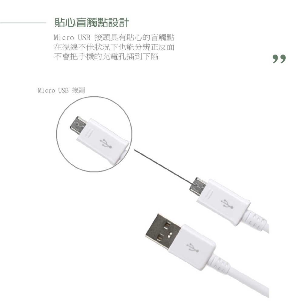 Samsung三星製造 150cm Micro USB 充電線 / 白色經典款 (密封裝)-細節圖8