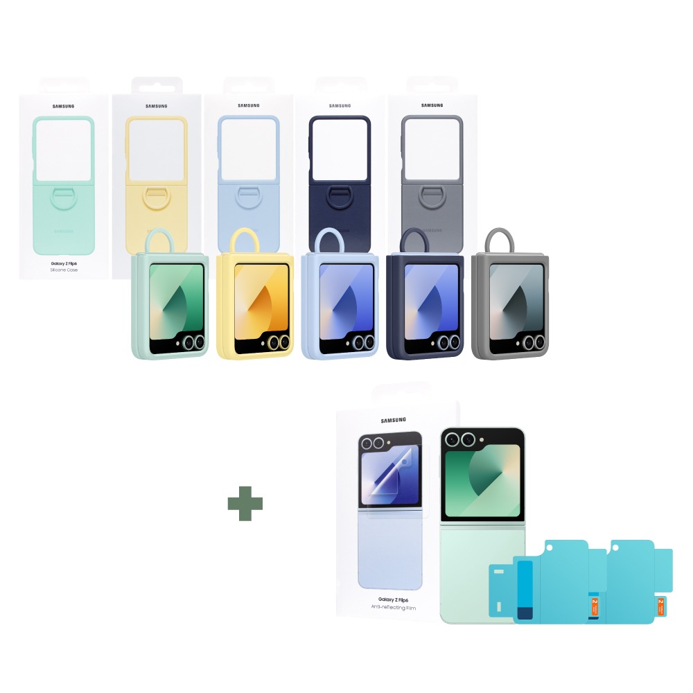 【限定贈原廠保護貼】Samsung 原廠公司貨 矽膠薄型保護殼-附指環扣 for Galaxy Z Flip6 (盒裝)-細節圖2