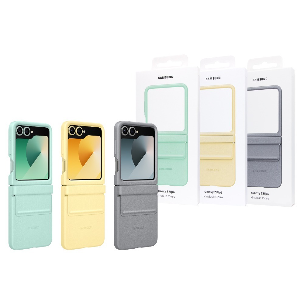 Samsung三星 原廠盒裝 純素皮革保護殼 for Galaxy Z Flip6 (公司貨)-細節圖2