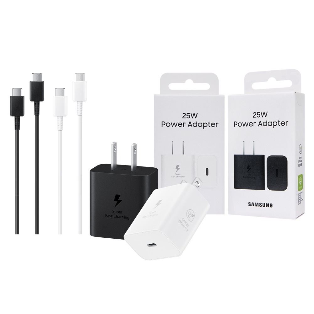 Samsung 原廠公司貨盒裝T2510 25W超快充+三星製造 雙Type C線【組合】支援S25 S24系列-細節圖2