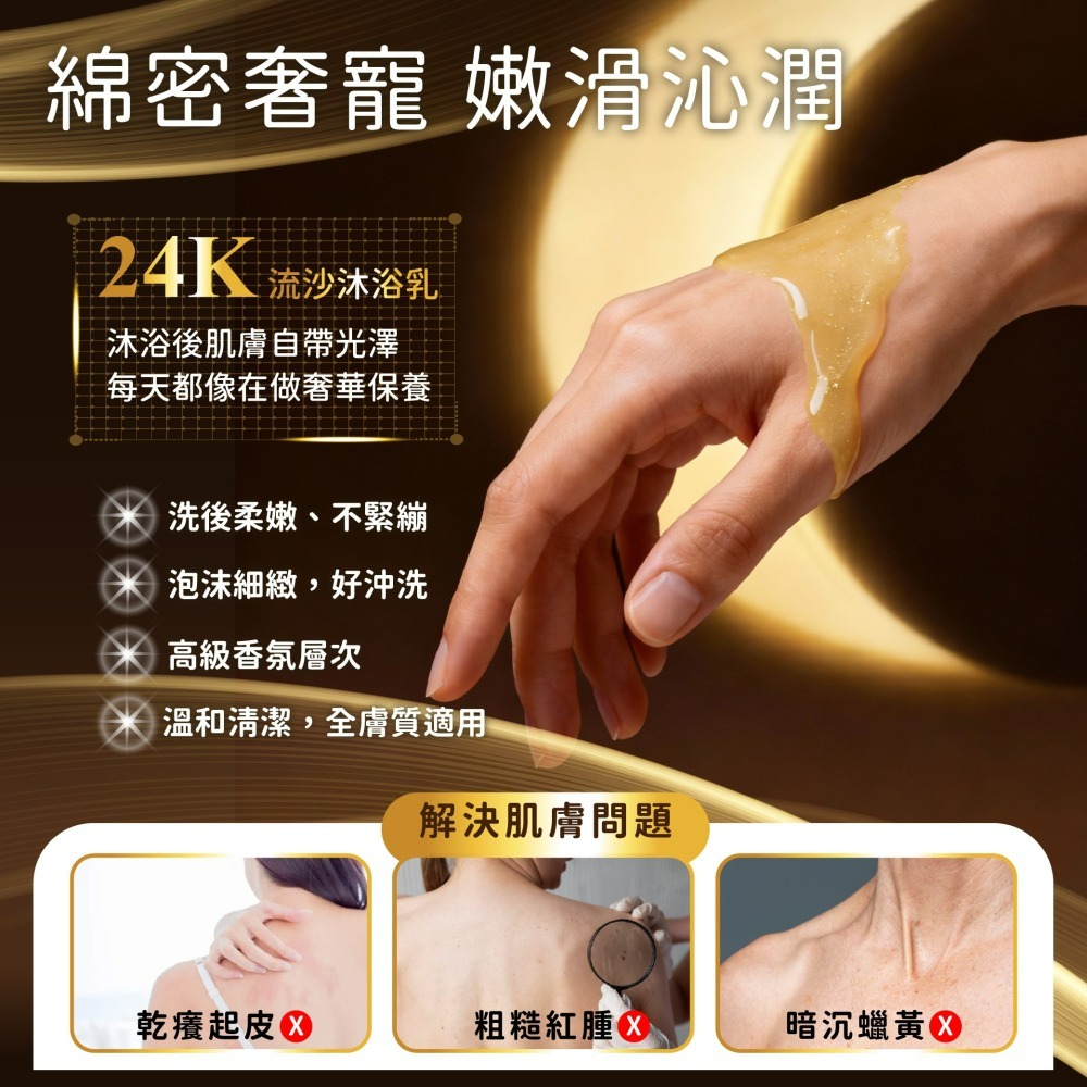 【木質莊園】24K流沙沐浴乳-細節圖3