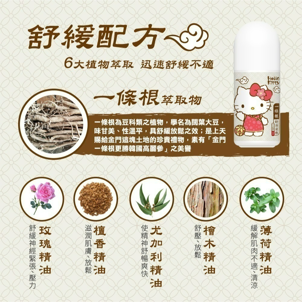 【hello kitty】一條根舒活滾珠60ML-細節圖4