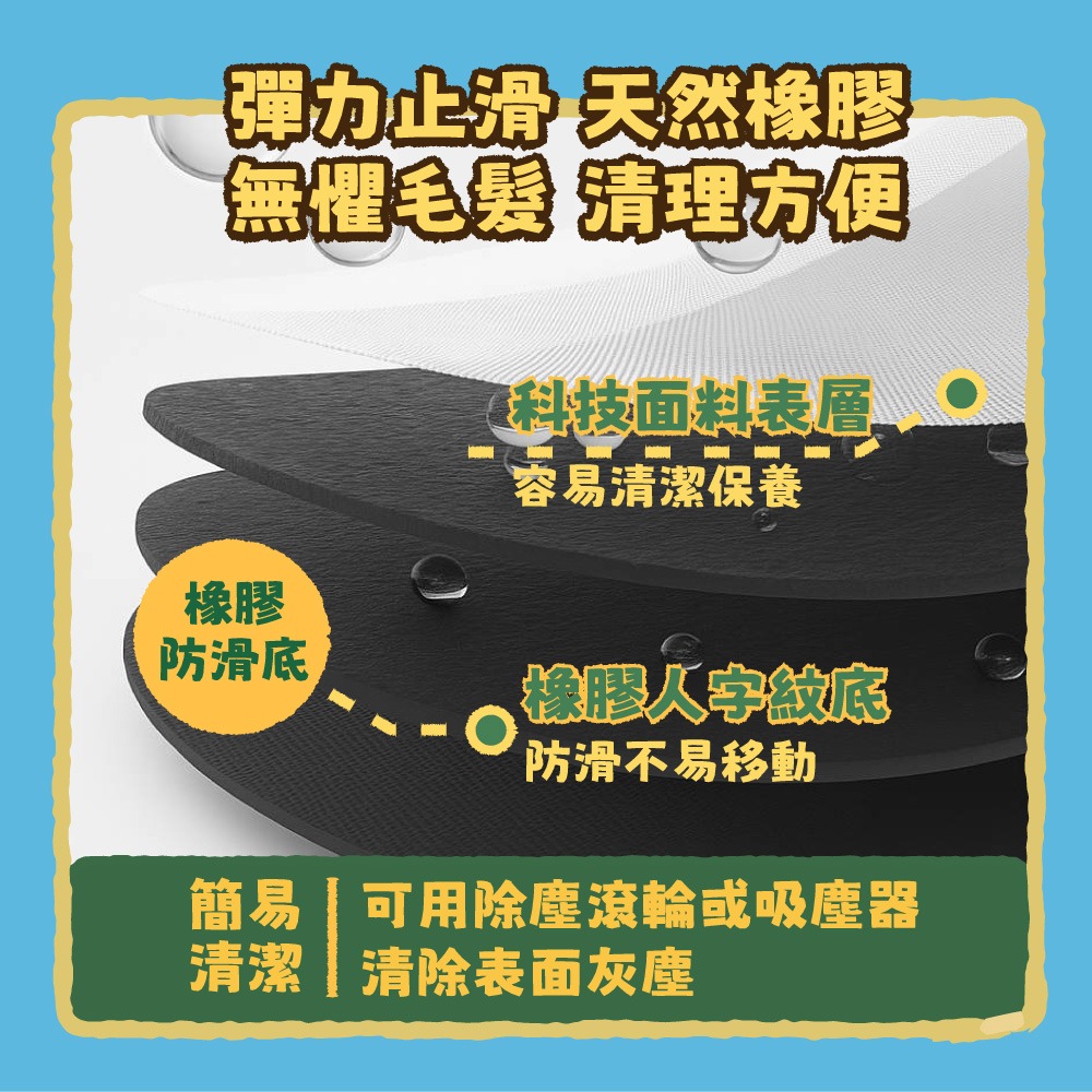 【DINOTAENG】科技布造型地墊(歡樂打鼓款)-細節圖3