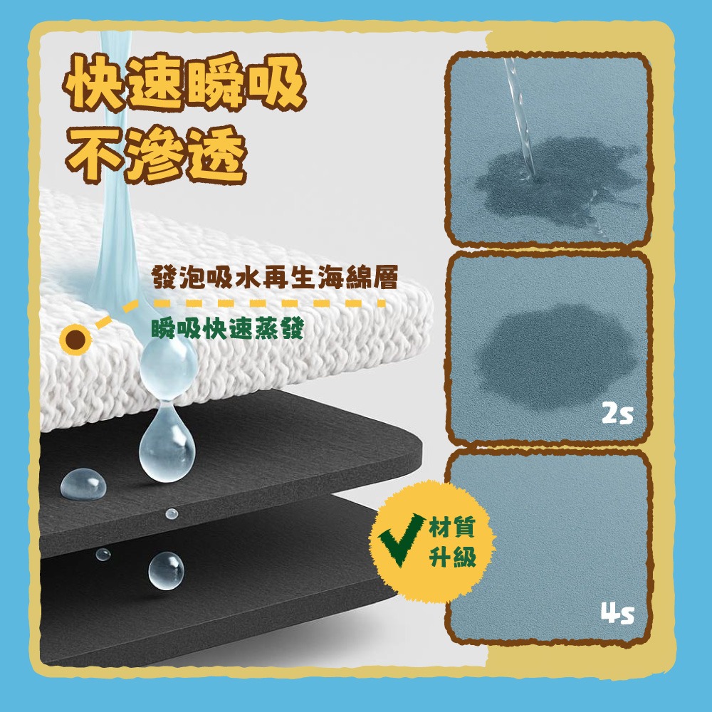 【DINOTAENG】科技布造型地墊(歡樂打鼓款)-細節圖4