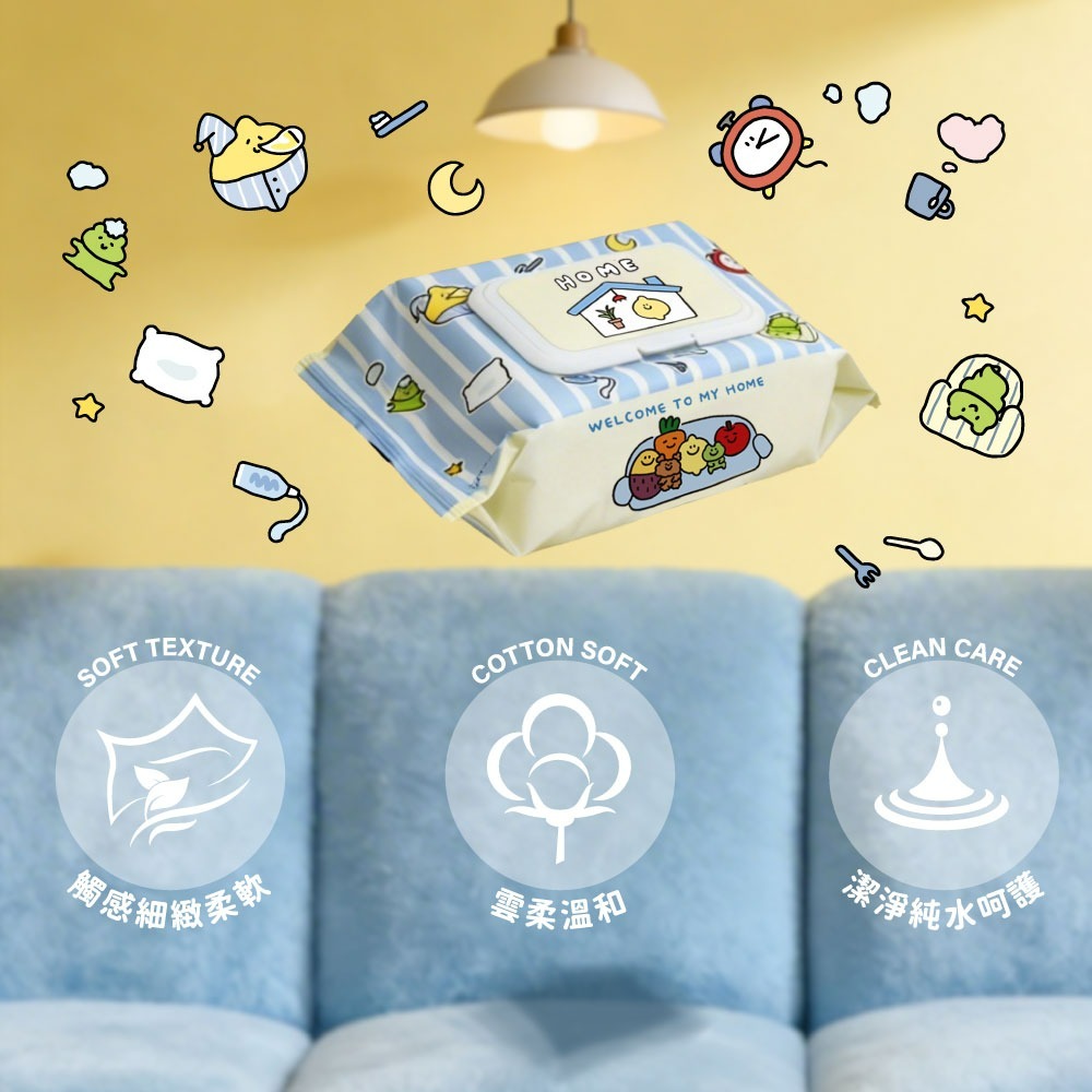 【Second Morning】純水濕紙巾(檸檬生活款)-細節圖4