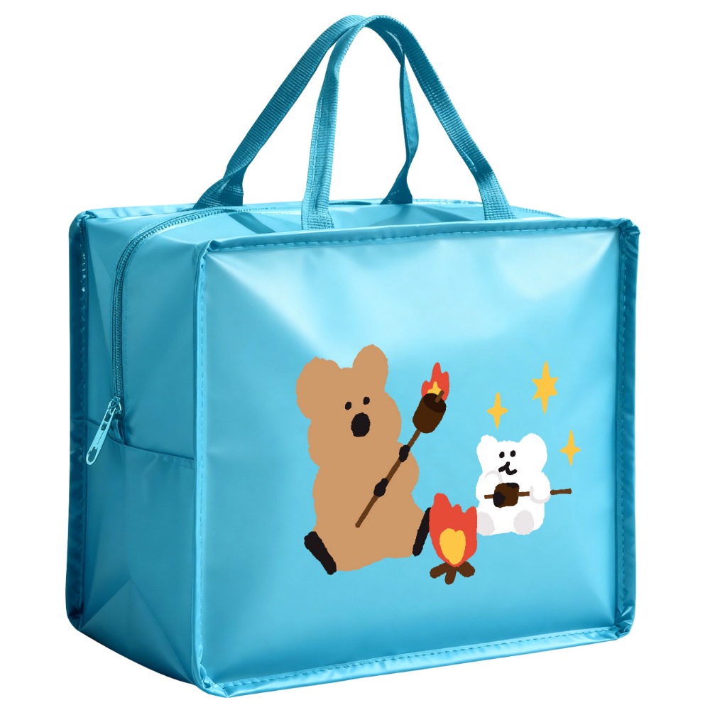 【DINOTAENG】霧面漆皮保溫袋(綠、藍款)-規格圖11