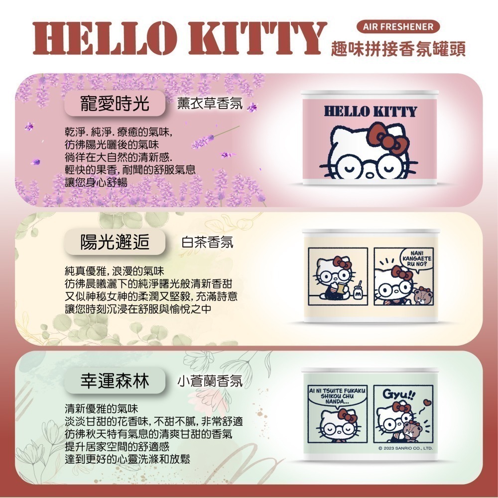【HELLO KITTY】漫畫款趣味拚接香氛膏3入-細節圖3