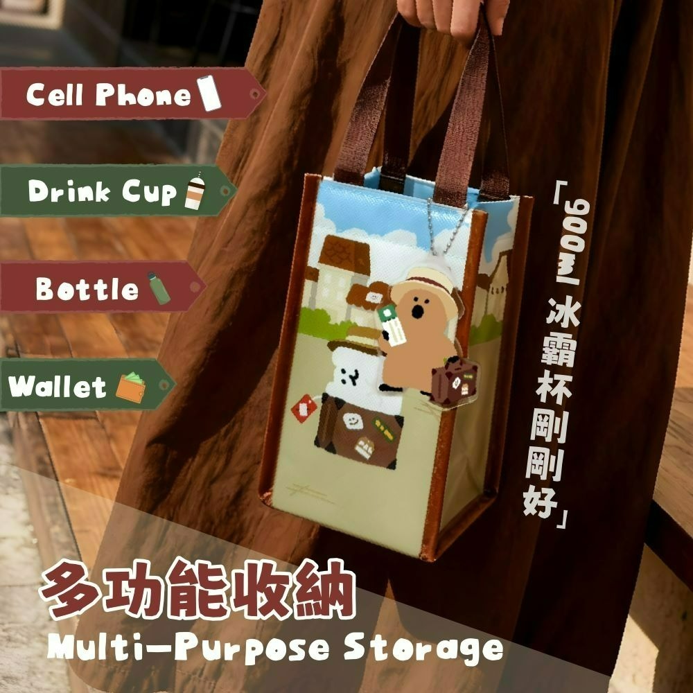 【限時購】【DINOTAENG】萬用保溫提袋(旅行款)-細節圖3