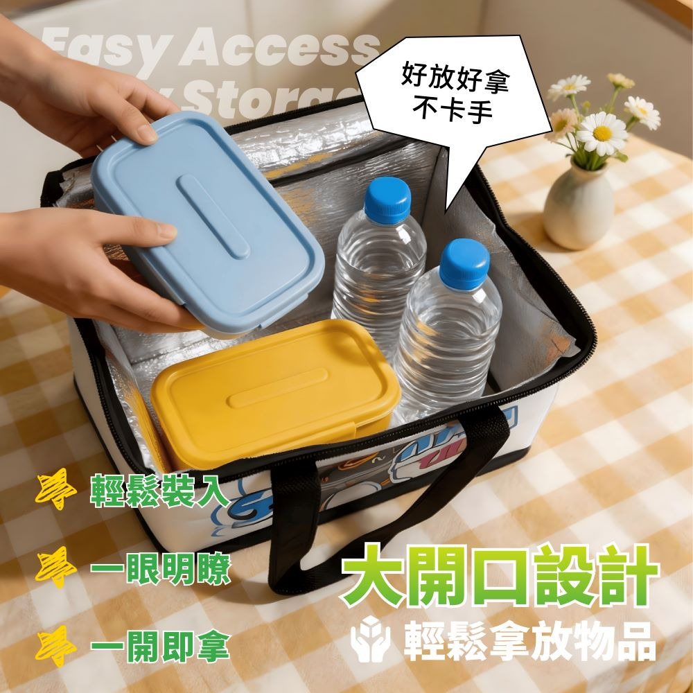 【蠟筆小新X假面騎士】大容量保溫提袋-細節圖2