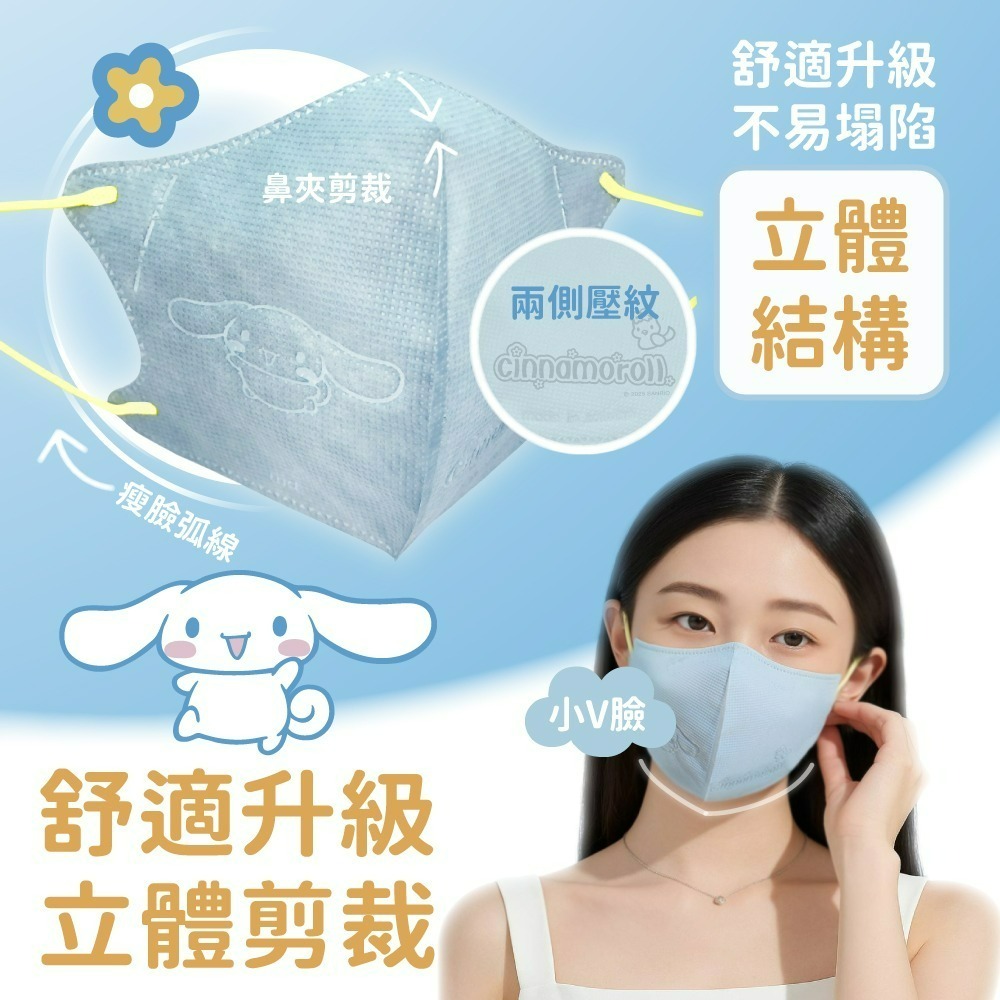 水舞醫用口罩(未滅菌)(大耳狗好友款)-細節圖2