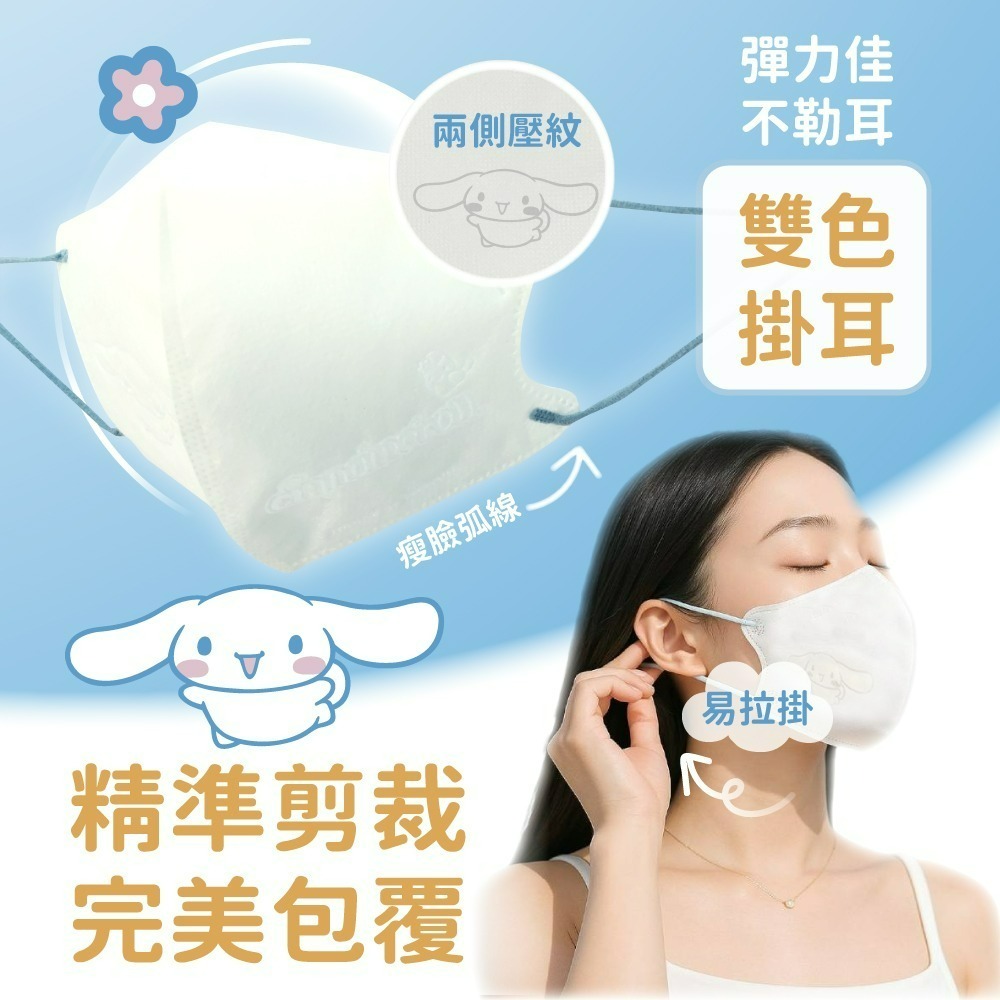 水舞醫用口罩(未滅菌)(大耳狗好友款)-細節圖3