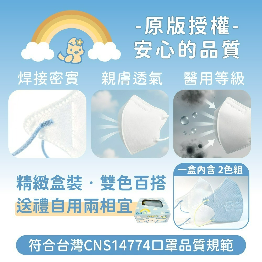 水舞醫用口罩(未滅菌)(大耳狗好友款)-細節圖5