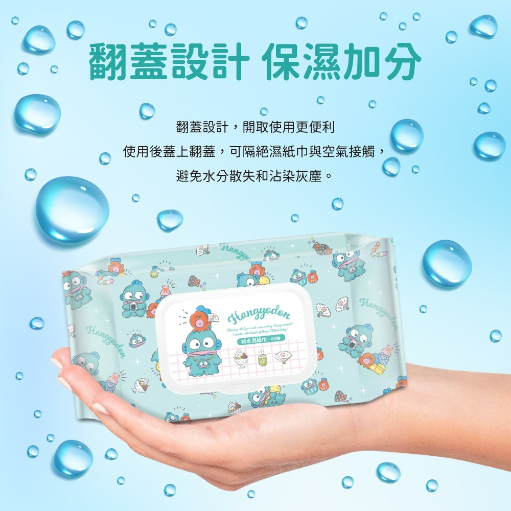 【人魚漢頓】純水濕紙巾(野餐款)-細節圖3