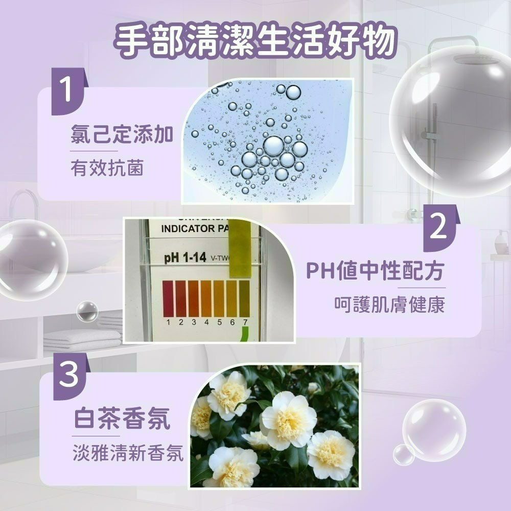 【限時購】【三麗鷗】酷洛米抗菌白茶洗手乳-6瓶-細節圖4