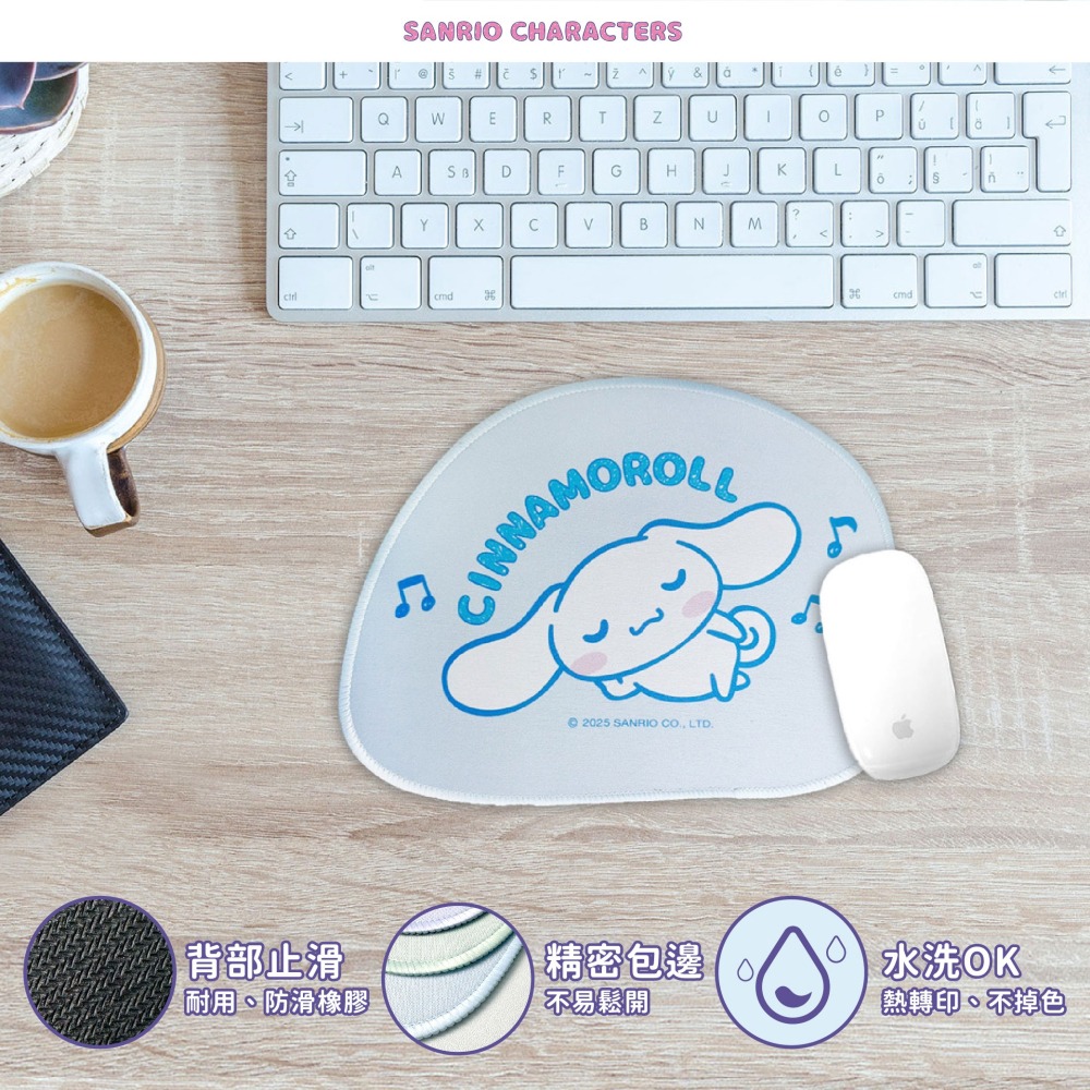 【三麗鷗】萬用造型軟式桌墊(悠閒睡覺款)-細節圖7