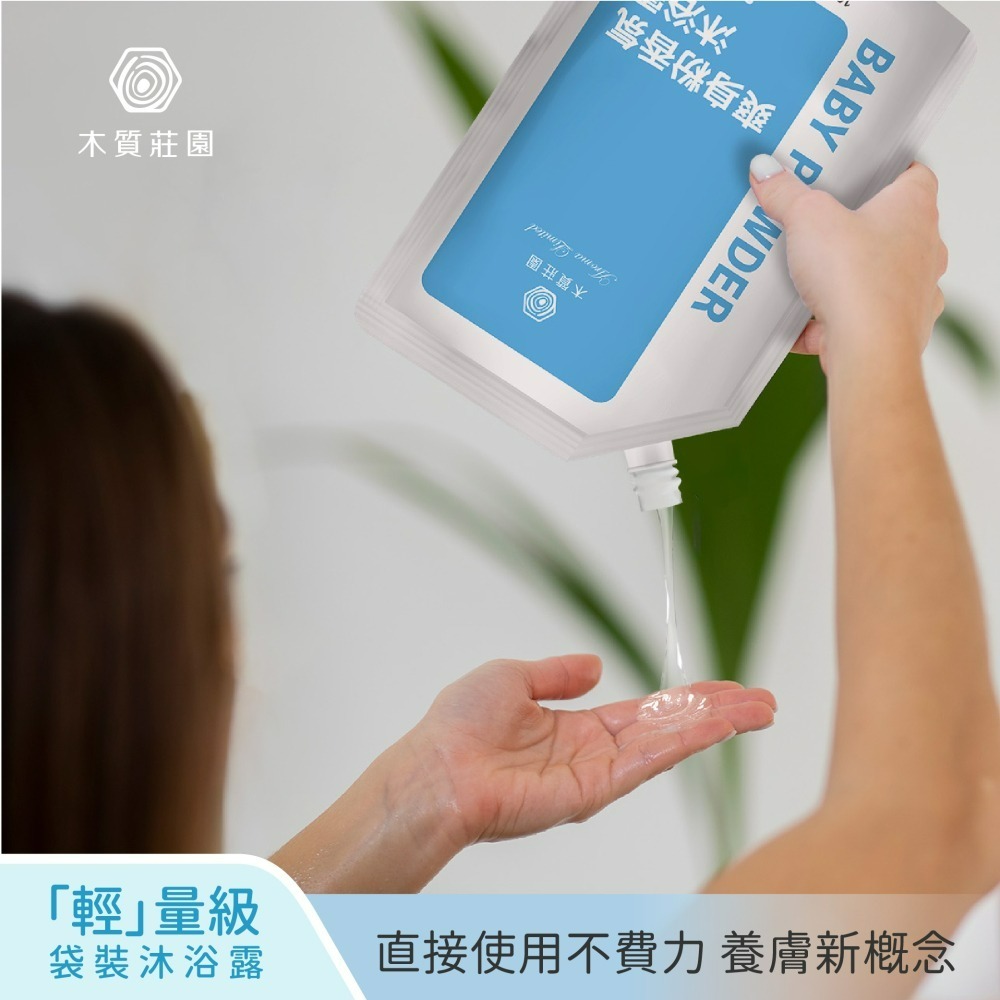 【木質莊園】爽身粉香氛沐浴露補充包-細節圖3