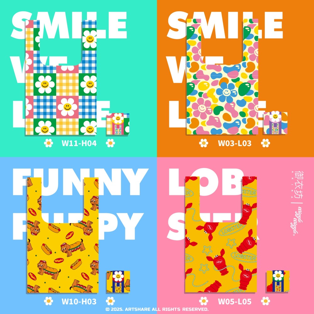 【7-ELEVEN 門市團購】【Wiggle Wiggle】背心購物袋-細節圖3