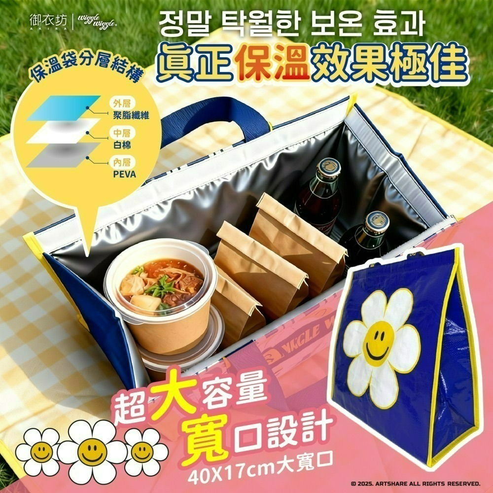 【限時購】【Wiggle Wiggle】立體寬口保溫提袋-細節圖4