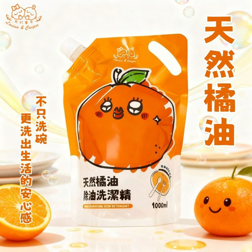 我的寶貝天然橘油除油洗潔精補充包-細節圖5