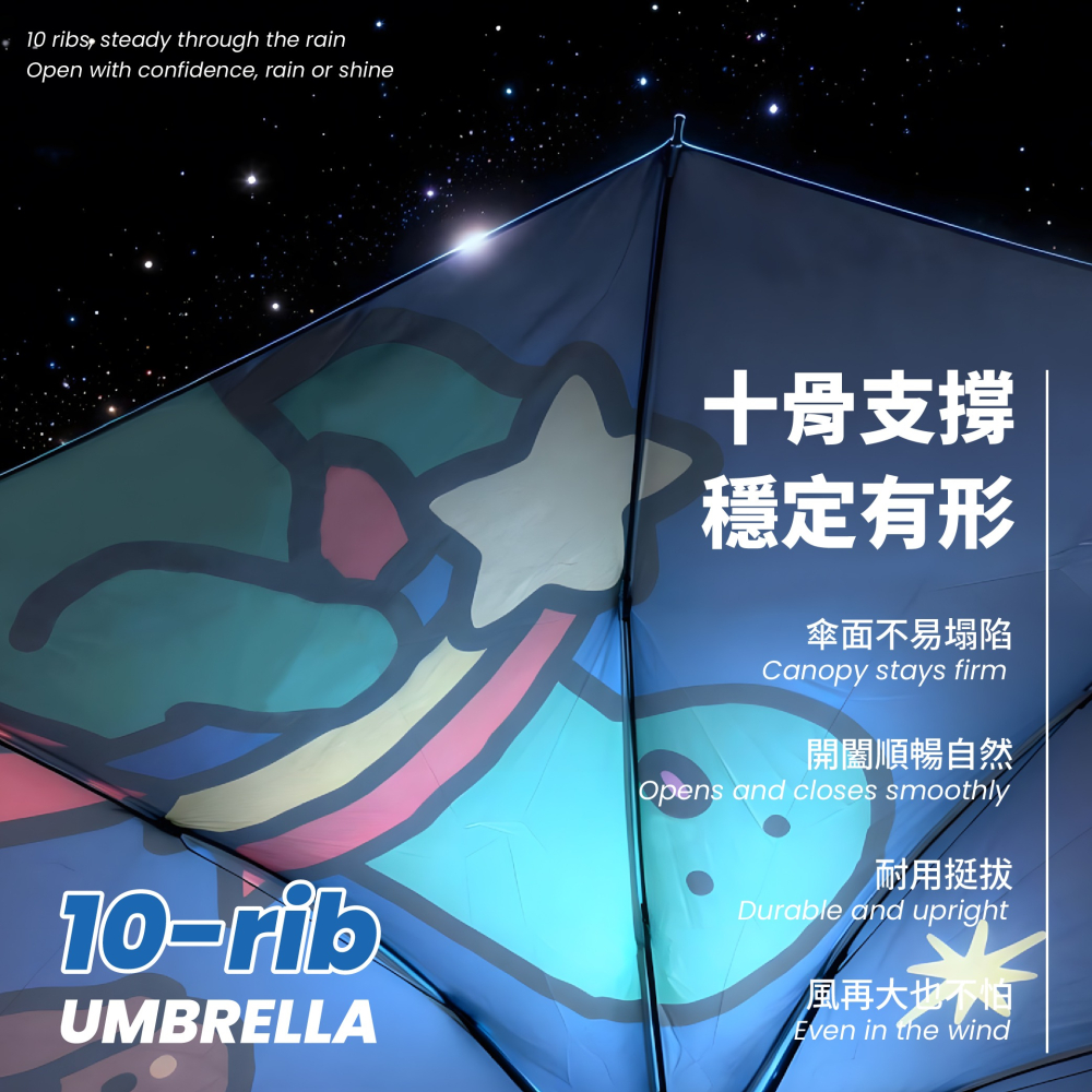 【JOGUMAN】27吋巨無霸摺疊手開傘-細節圖4