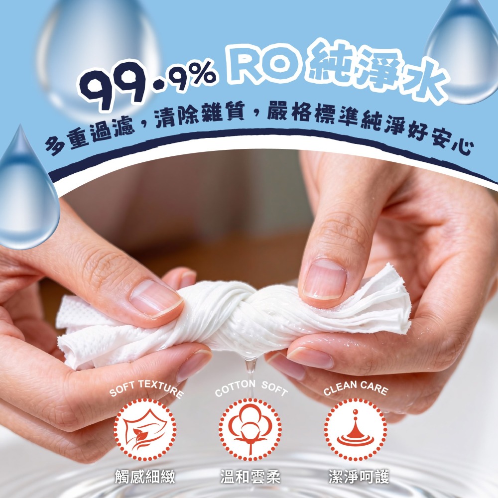 【DINOTAENG】純水濕紙巾80抽(好友滑雪款)-細節圖3