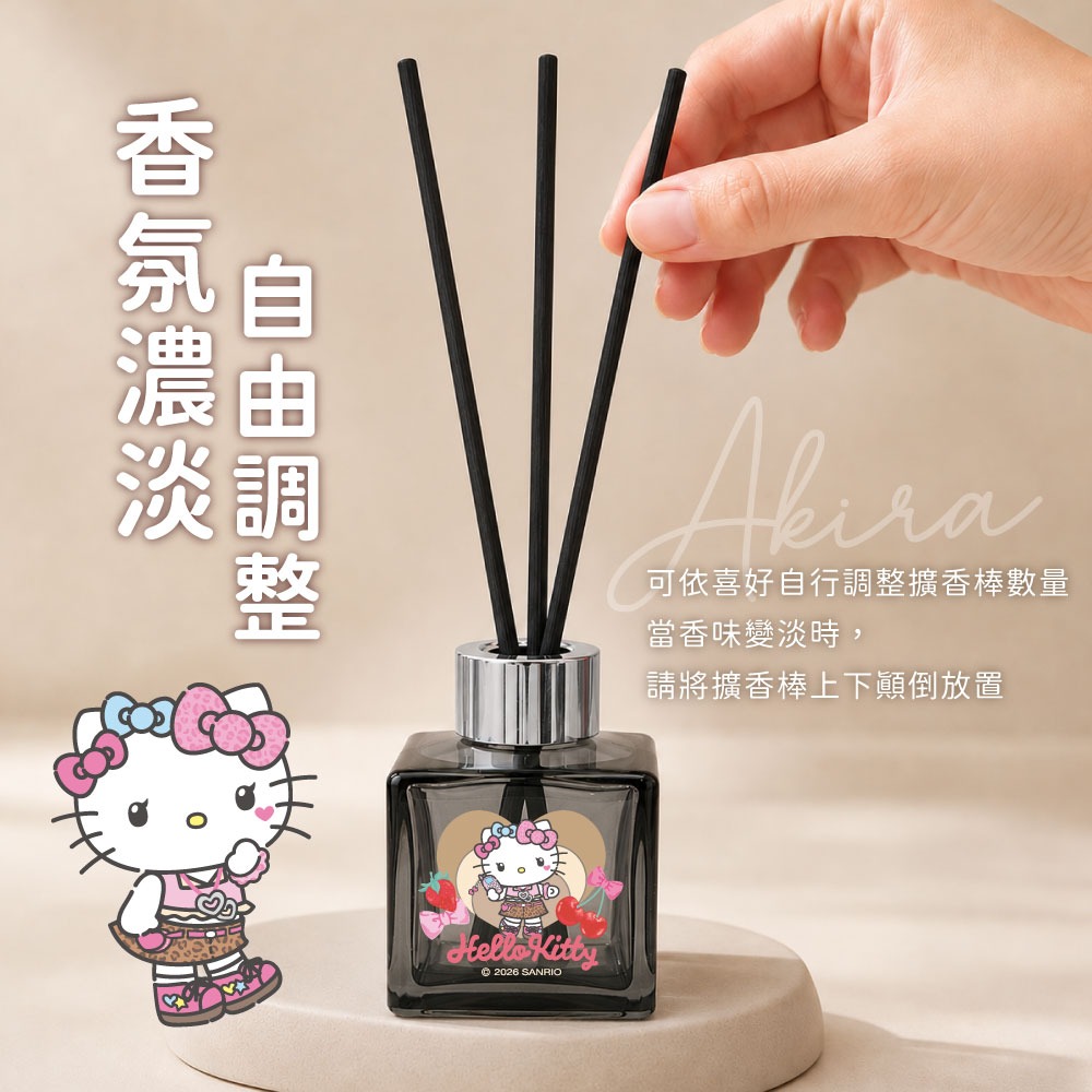【Hello Kitty 】經典豹紋室內擴香瓶100ML(白麝香)-細節圖4