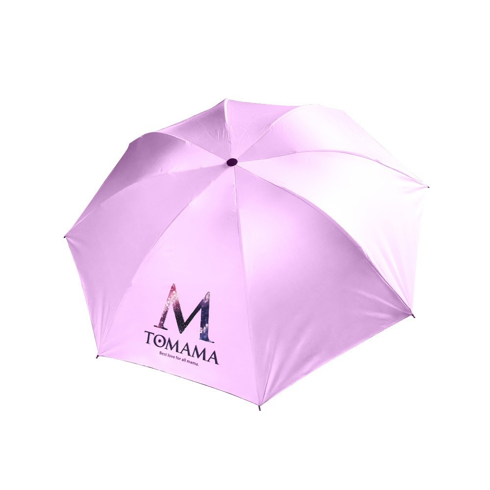TOMAMA  | 「寬95cm」 抗UV反向晴雨兩用折疊傘 (珍珠白/夢幻粉)-規格圖1