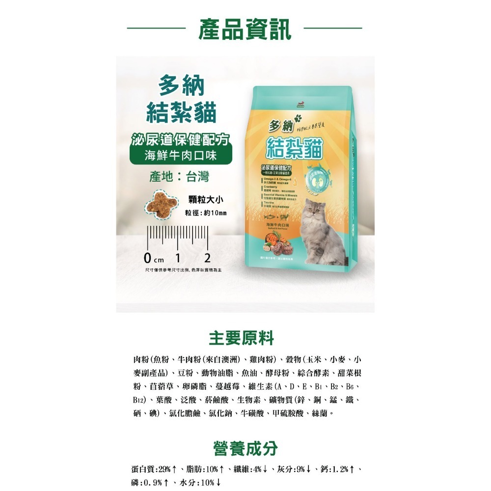 多納結紮貓/室內貓飼料 9KG-兩件組 (泌尿道保健配方)-細節圖6