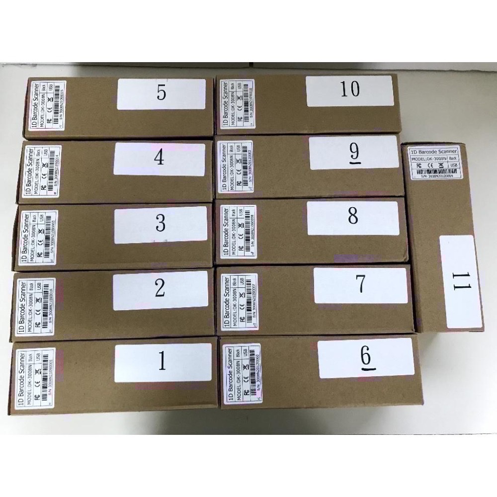 (二手，近全新，僅剩1隻，功能正常小瑕疵)皇威 多模式紅光無線條碼掃描器 DK-3008N 可刷手機一維條碼，二維無法-細節圖5