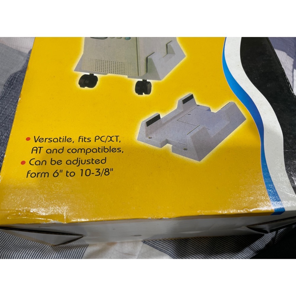 主機架 電腦架 旋轉移動主機架 白色  外觀：全新未拆 未組裝-細節圖4