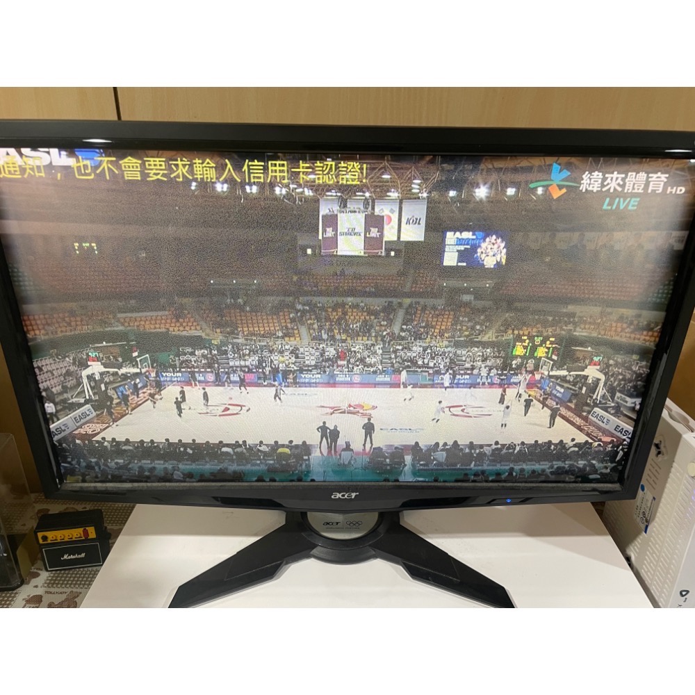 Acer G245H 24吋 電腦螢幕(奧運紀念款) 花屏 瑕疵 零件機 螢幕零件-細節圖2