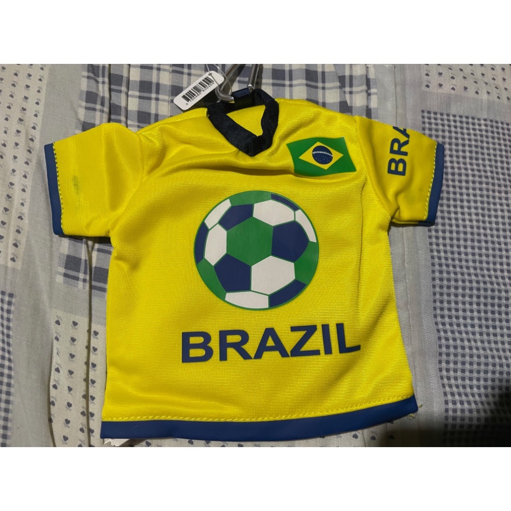 世足 巴西隊 Brazil 足球 吊飾 錢包 世界盃足球賽    全新未用    尺寸：23 x18 cm-細節圖3