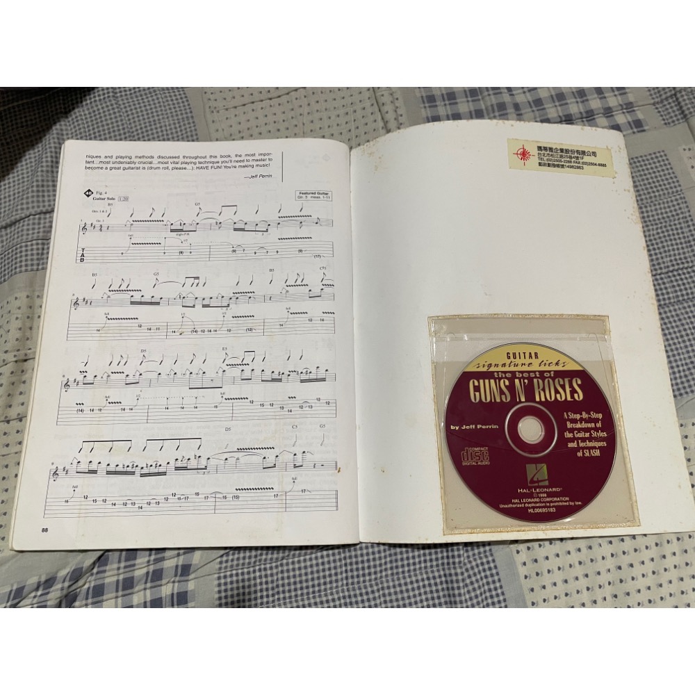 槍與玫瑰 吉他樂譜 The best of Guns N’ Roses - Guitar Signature Licks-細節圖4