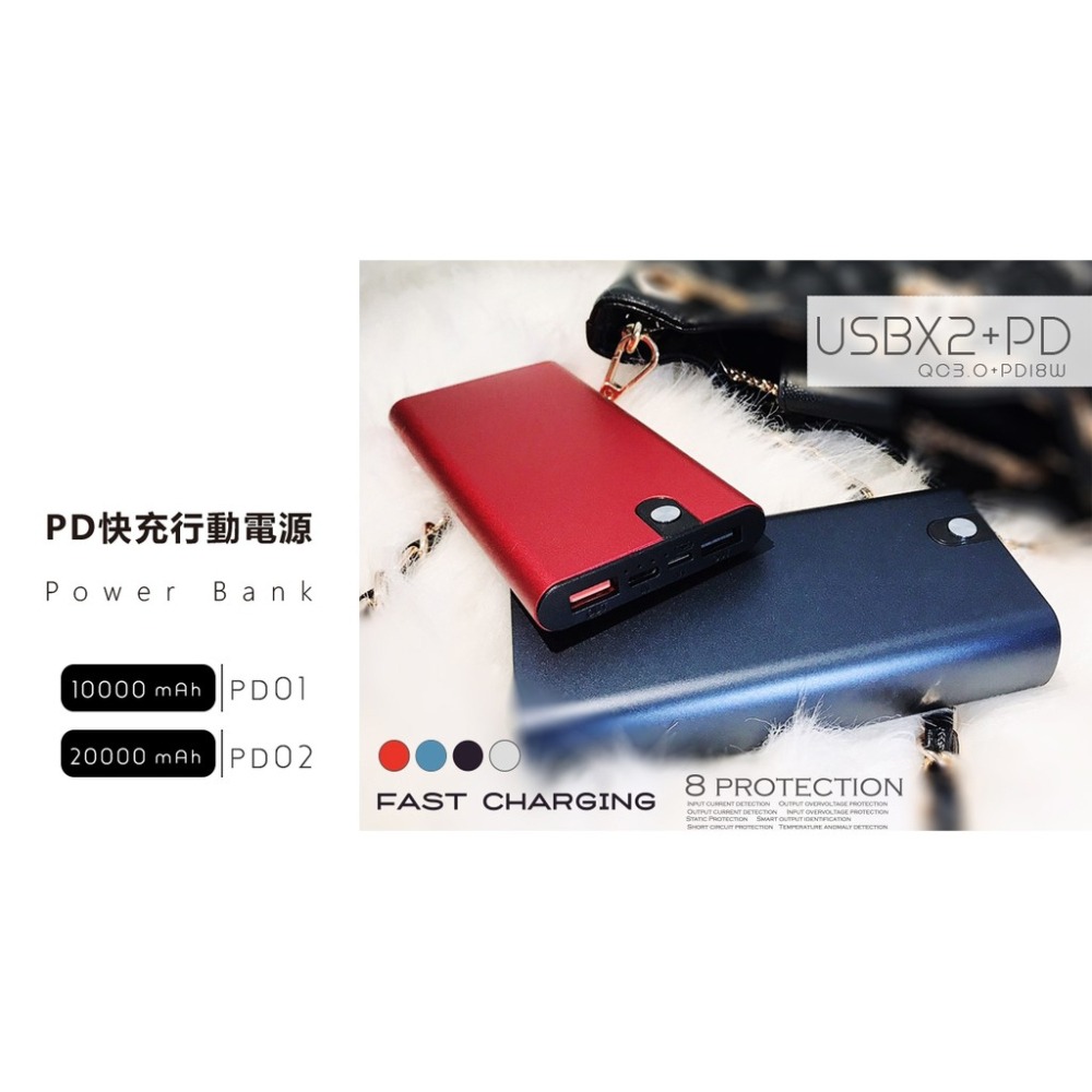 【台灣製造+保固】行動電源 PD QC 快充 充電寶 20000mAh 蘋果快充 行動充 隨身充電器 Type C-細節圖3