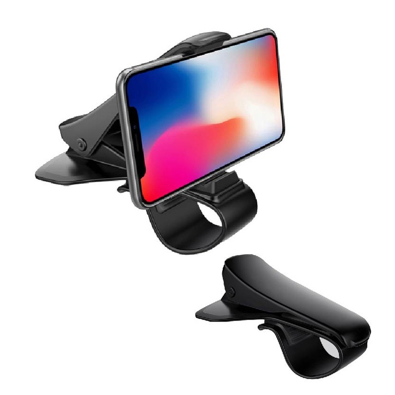 【儀錶台支架】HUD直視車架卡扣式車載手機支架可直立橫放汽車用儀表台通用型導航支架單手操作車架-細節圖2