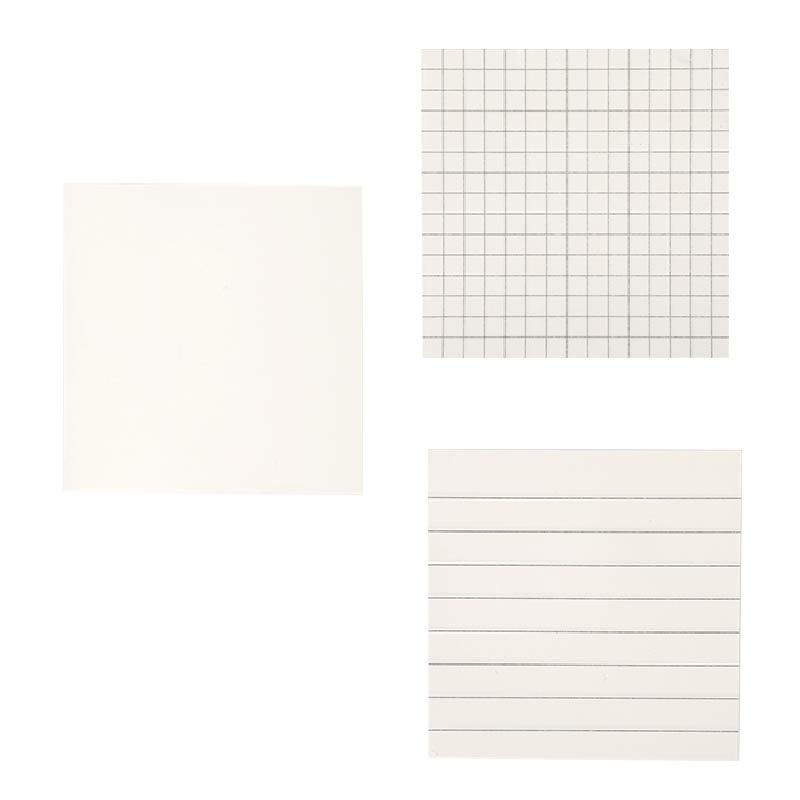 N次貼 便利貼 備忘錄 80張橫線 網格 空白 邊框 方格 牛皮紙便利貼 簡約辦公記事紙 筆記 文具用品-細節圖2